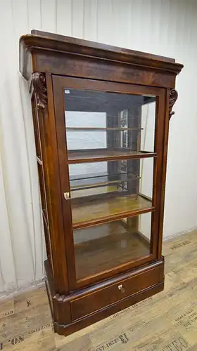 Vitrine Mahagoni Biedermeier um 1830 