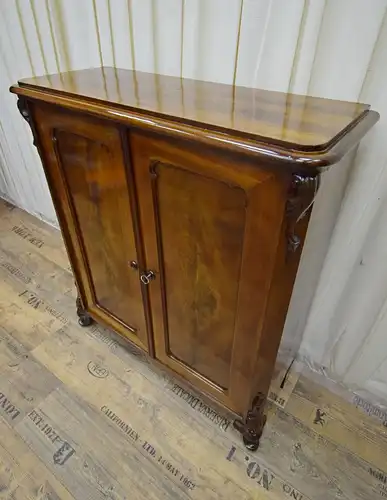 Kommode Biedermeier um 1850/60 Mahagoni Schellack 