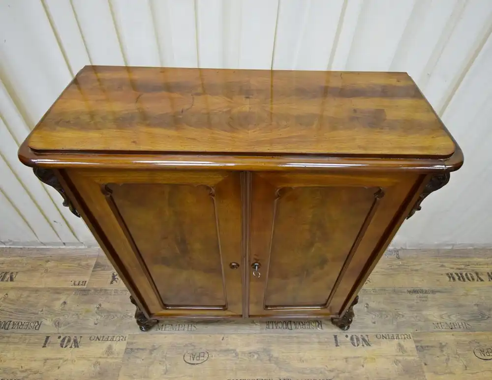 Kommode Biedermeier um 1850/60 Mahagoni Schellack  3