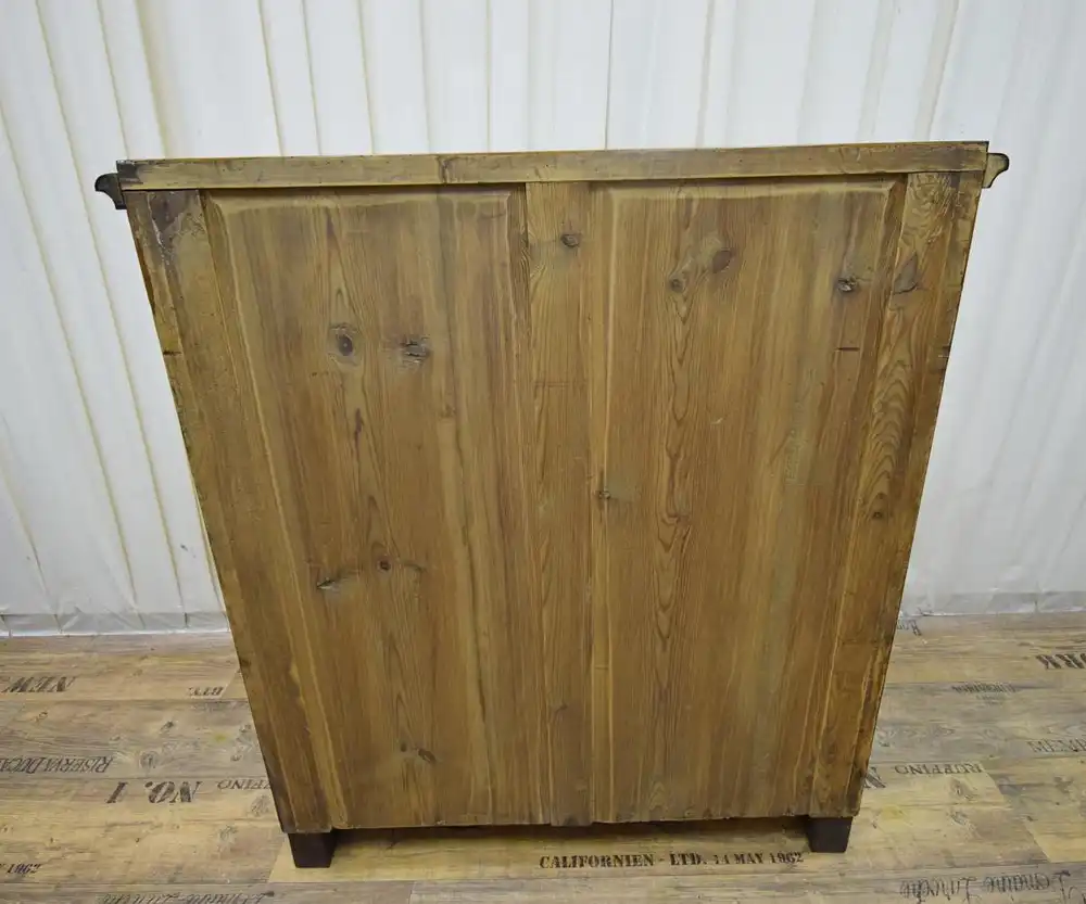 Kommode Biedermeier um 1850/60 Mahagoni Schellack  4