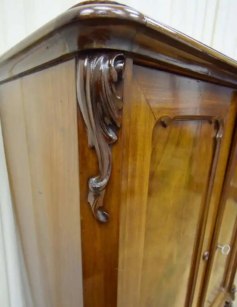 Kommode Biedermeier um 1850/60 Mahagoni Schellack  6