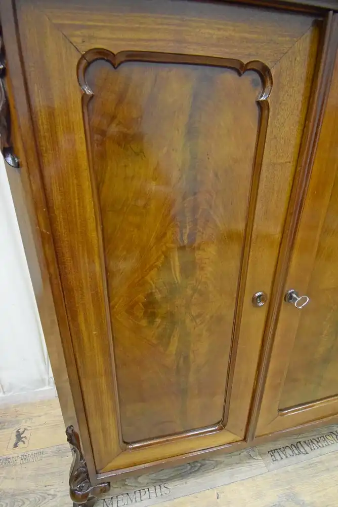 Kommode Biedermeier um 1850/60 Mahagoni Schellack  8