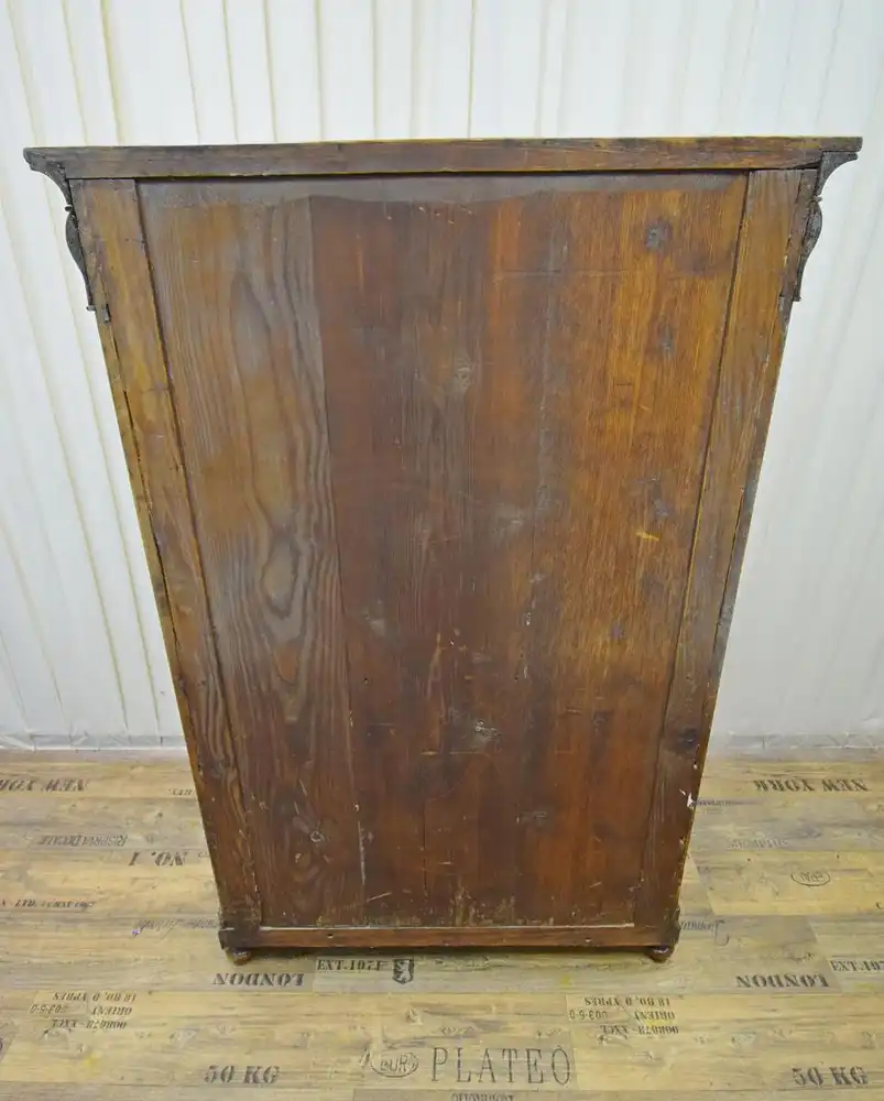 Sekretär Biedermeier um 1830 Nussbaum Schellack  9