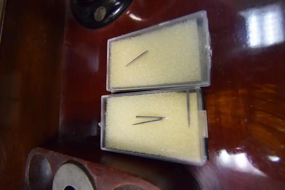 Grammophonschrank Gramola um 1920 Mahagoni voll funktionsfähig  4