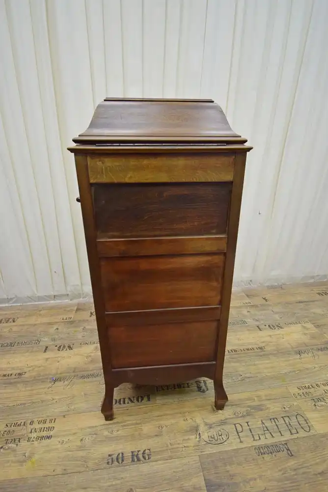 Grammophonschrank Gramola um 1920 Mahagoni voll funktionsfähig  6