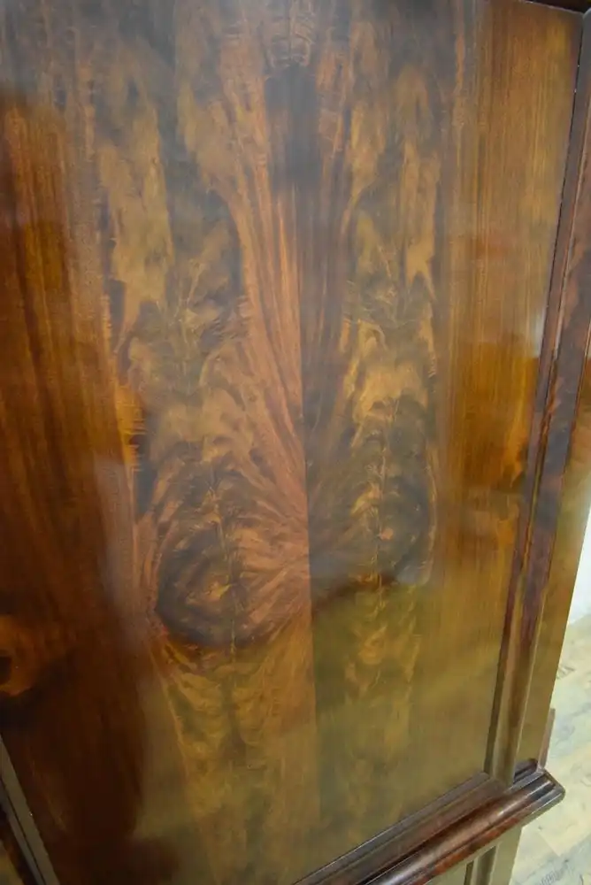 Eckschrank Biedermeier um 1850 Mahagoni Schellack 4