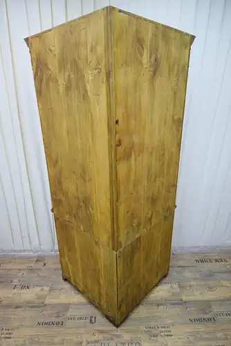 Eckschrank Biedermeier um 1850 Mahagoni Schellack