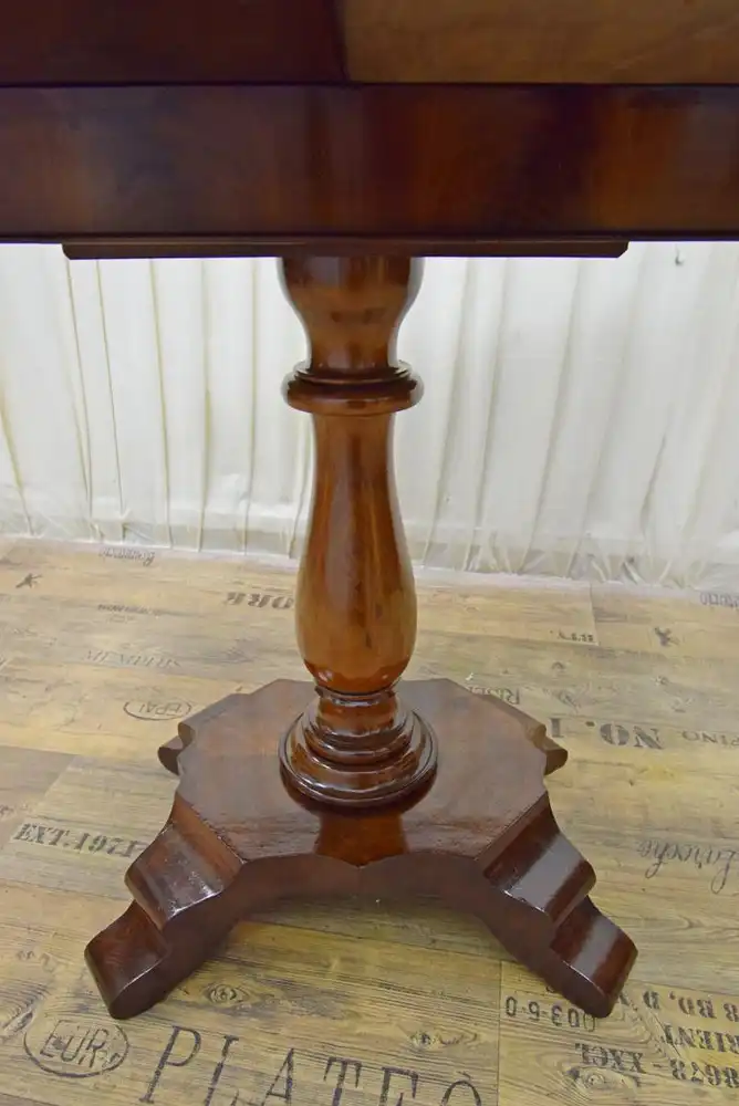 Klapptisch Biedermeier 1830/40 Mahagoni Schellack   3