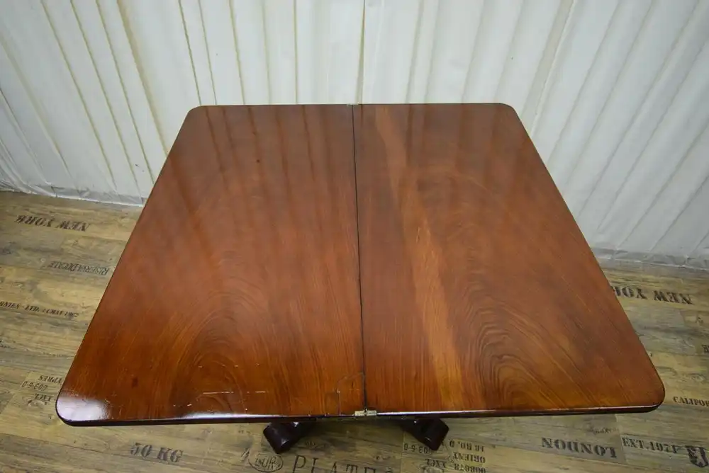 Klapptisch Biedermeier 1830/40 Mahagoni Schellack   7