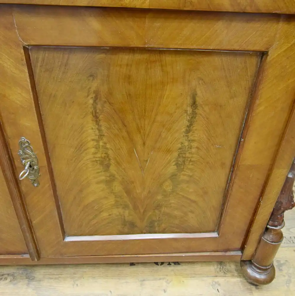 Vitrinenschrank Spätbiedermeier 1860/70 Mahagoni  3