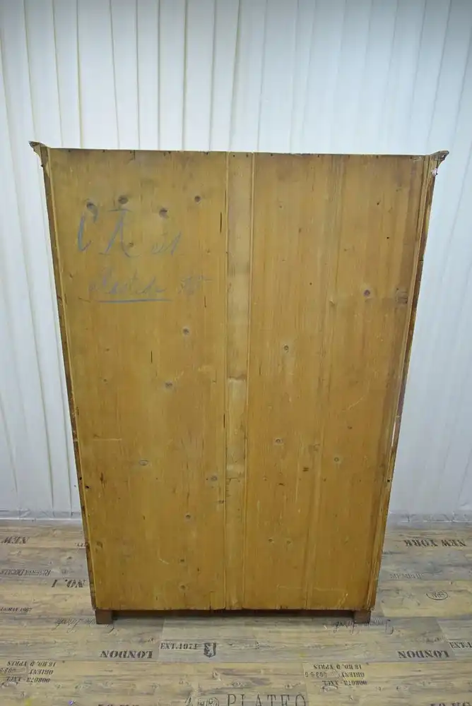 Vitrinenschrank Spätbiedermeier 1860/70 Mahagoni  7
