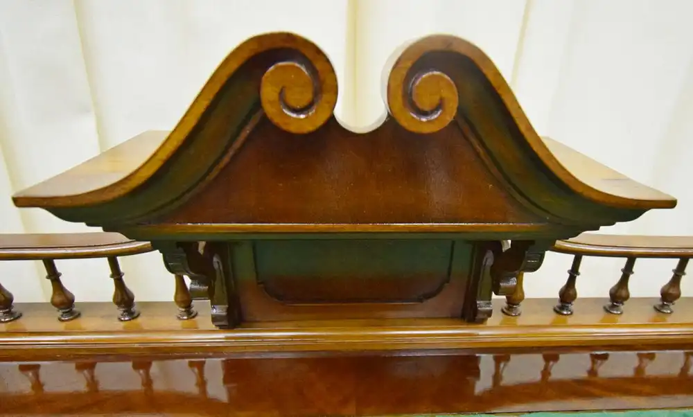 Damenschreibtisch Historismus um 1870 Mahagoni Schellack 7