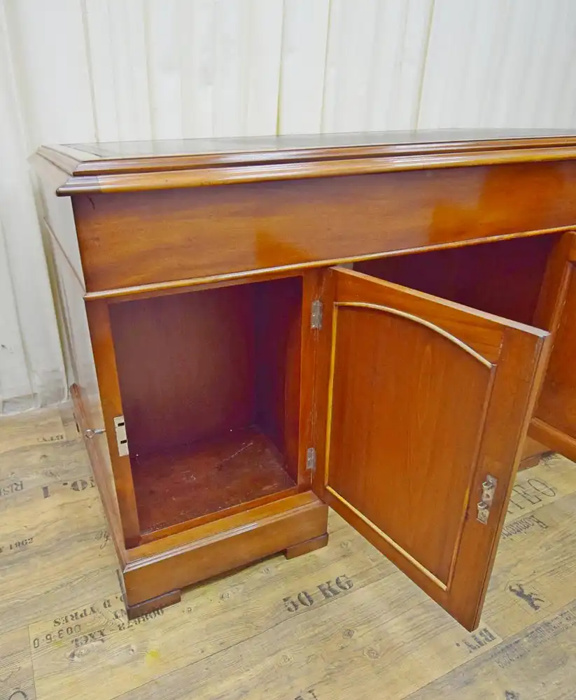 Schreibtisch Englisch Doubledesk um 1870 Mahagoni Schellack  5