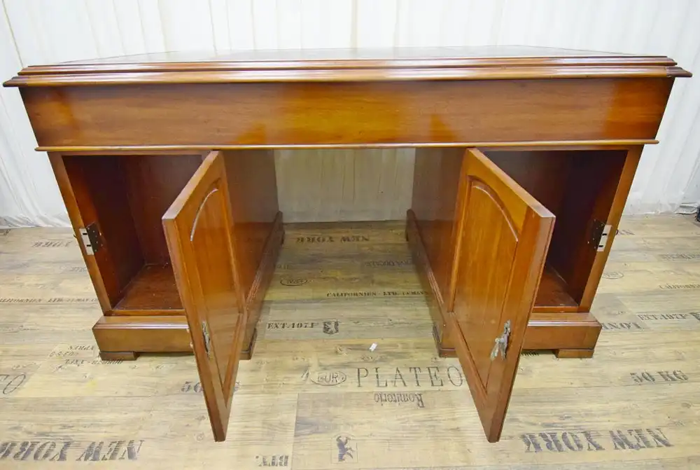 Schreibtisch Englisch Doubledesk um 1870 Mahagoni Schellack  6