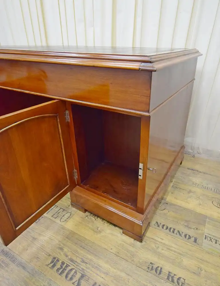 Schreibtisch Englisch Doubledesk um 1870 Mahagoni Schellack  7
