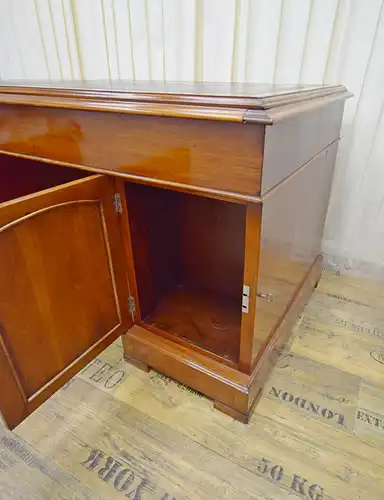 Schreibtisch Englisch Doubledesk um 1870 Mahagoni Schellack 