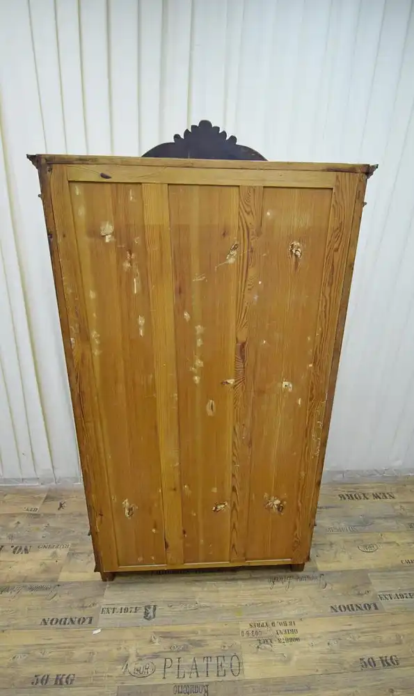 Vitrinenschrank Louis Philippe um 1850 Mahagoni Schellack  5