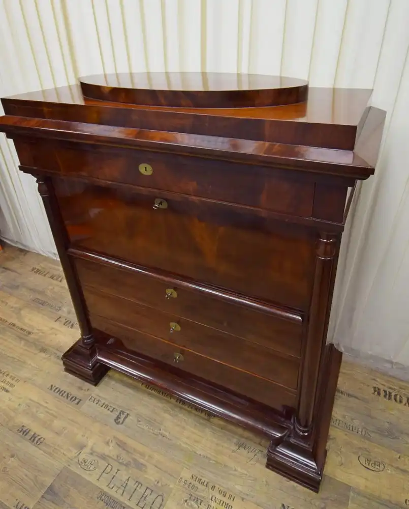 Sekretär Biedermeier um 1820 Mahagoni Schellack  2