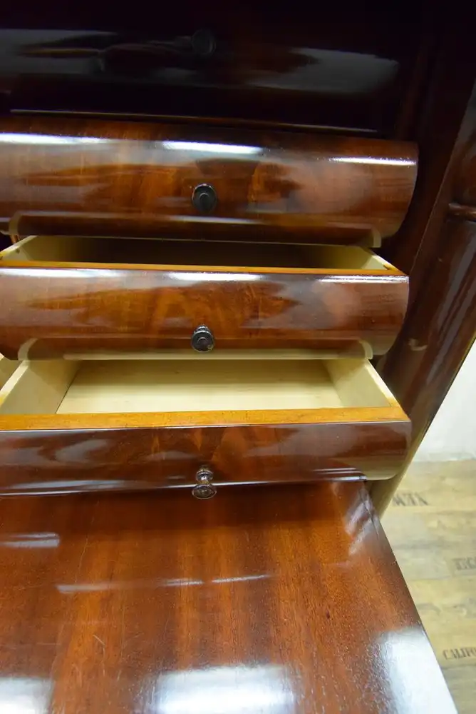 Sekretär Biedermeier um 1820 Mahagoni Schellack  6