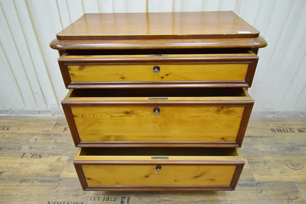 Kommode Biedermeier um 1840/50 Mahagoni/Kiefer  3