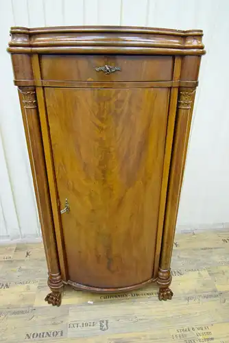 Eckschrank Biedermeier um 1830 Mahagoni Schellack 