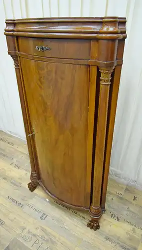 Eckschrank Biedermeier um 1830 Mahagoni Schellack 