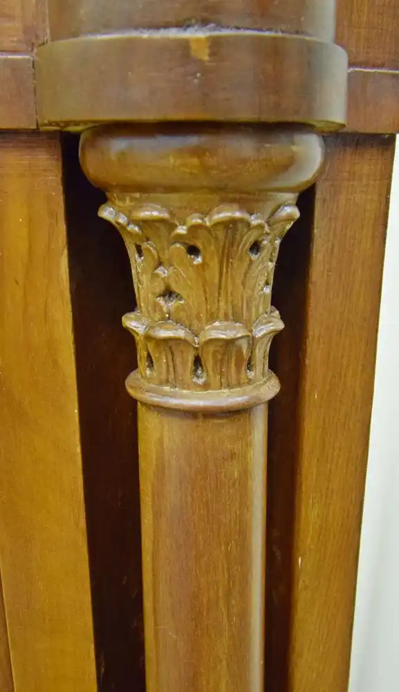 Eckschrank Biedermeier um 1830 Mahagoni Schellack  3