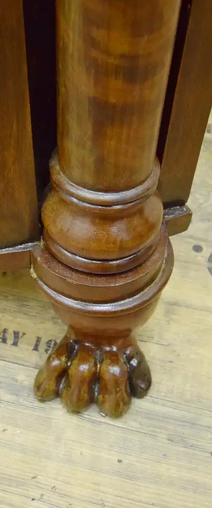 Eckschrank Biedermeier um 1830 Mahagoni Schellack  4