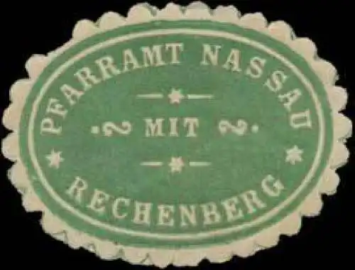 Pfarramt Nassau mit Rechenberg