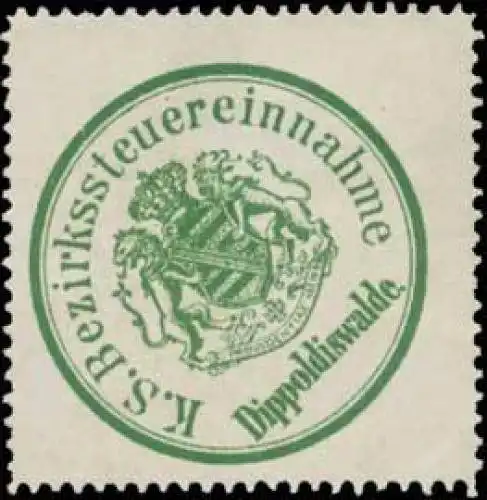 K.S. Bezirkssteuereinnahme Dippoldiswalde