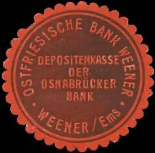 Ostfriesische Bank Weener