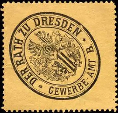 Der Rath zu Dresden - Gewerbe - Amt B