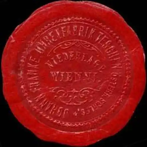 Johann Franke Uhrenfabrik Teschen - Niederlage Wien