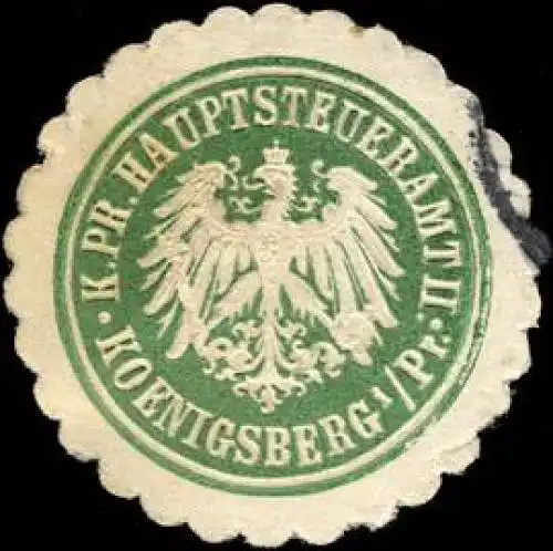 K. Pr. Hauptsteueramt II. - Koenigsberg/PreuÃen