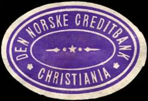 Den Norske Creditbank - Christiania