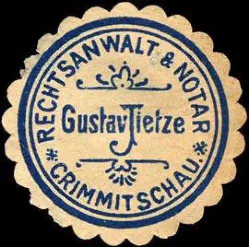 Rechtanwalt & Notar Gustav Tietze - Crimmitschau
