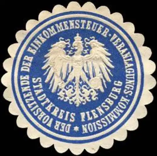Der Vorsitzende der Einkommensteuer - Veranlagungs - Kommission - Stadtkreis Flensburg
