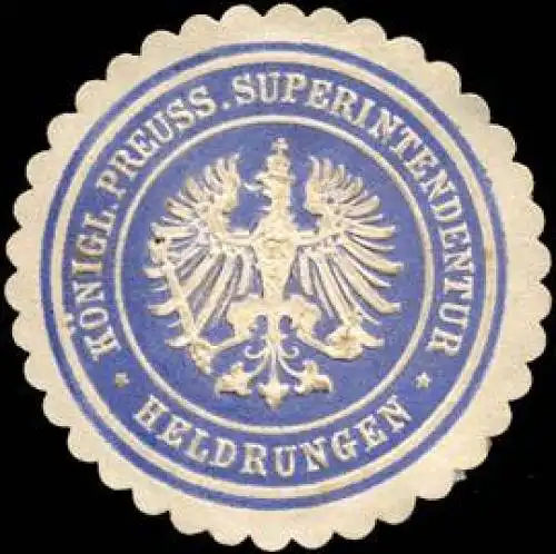 K. Pr. Superintendentur - Heldrungen