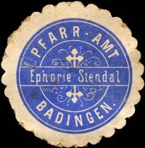 Pfarr - Amt Badingen - Ephorie Stendal