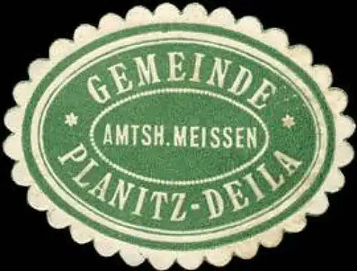 Gemeinde Planitz - Deila - Amtsh. Meissen