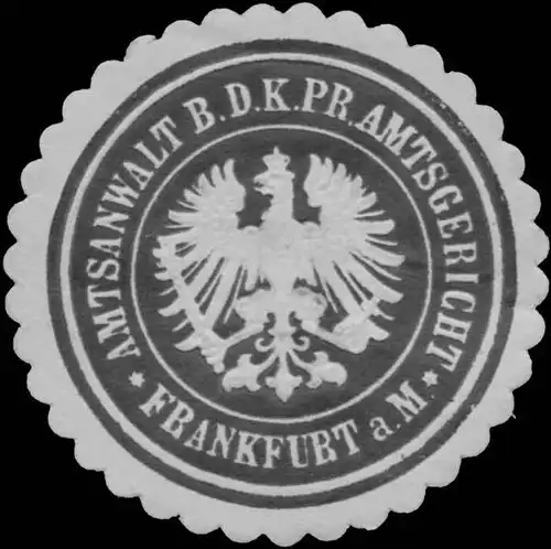 Amtsanwalt b.d. K.Pr. Amtsgericht Frankfurt/Main