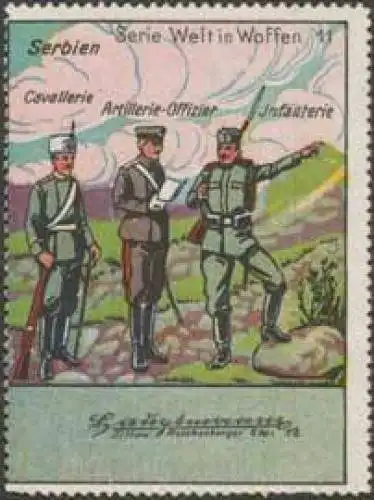 Serbien: Artillerie, Infanterie