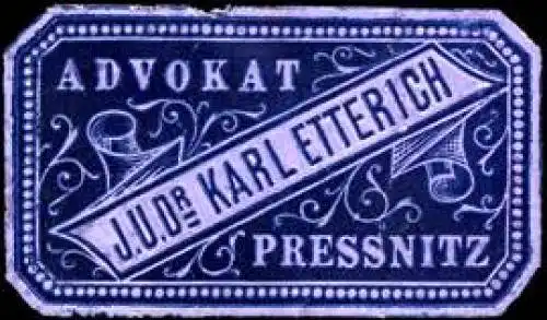 Advokat J.U. Dr. Karl Etterich - PreÃnitz