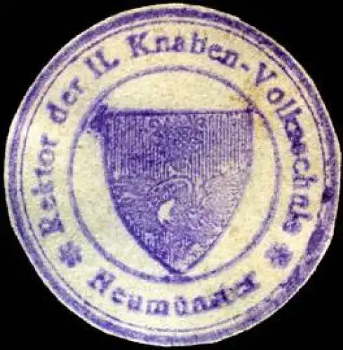 Rektor der Il. Knaben - Volksschule - NeumÃ¼nster