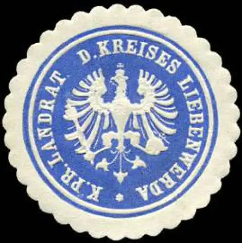 K.Pr. Landrat des Kreises Liebenwerda