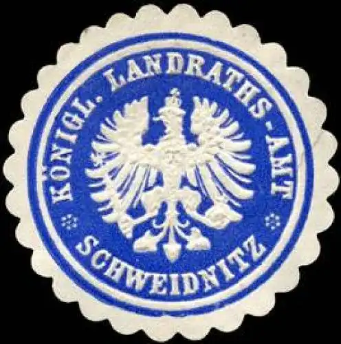 K. Landraths - Amt - Schweidnitz/Schlesien