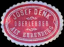 Oberlehrer Josef Denk - Alt Ehrenberg