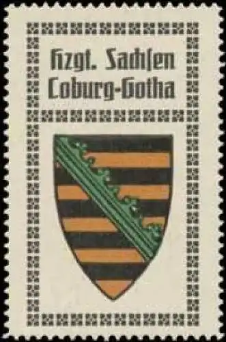Hzgt. Sachsen Coburg-Gotha Wappen