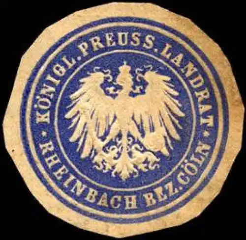 K. Pr. Landrat - Rheinbach Bezirk KÃ¶ln