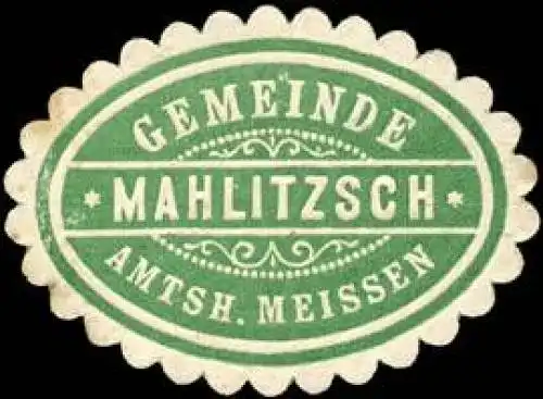 Gemeinde Mahlitzsch - Amtsh. Meissen